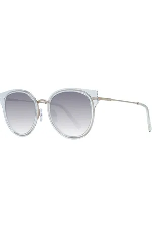 Ted Baker Akcesoria, Kobieta, Szary, ONE SIZE, Przezroczyste Okulary Przeciwsłoneczne Damskie Okrągłe Gradient