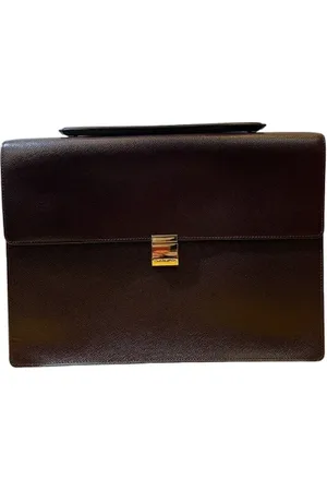 LOUIS VUITTON Pre-owned, Mężczyzna, brązowy, ONE SIZE, Skóra, Pre-owned Leather briefcases