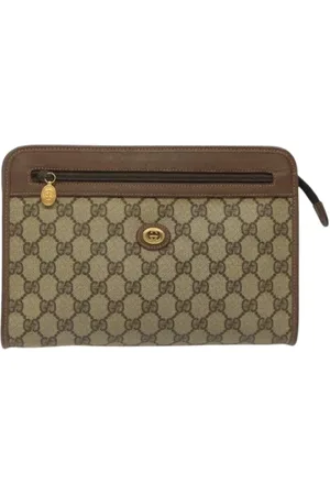 Gucci Pre-owned, Kobieta, Beżowy, ONE SIZE, Skóra, Pre-owned Leather clutches