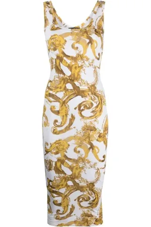 VERSACE Sukienki, Kobieta, Wielobarwność, M, Elegancka Kolekcja Sukienek Projektanta