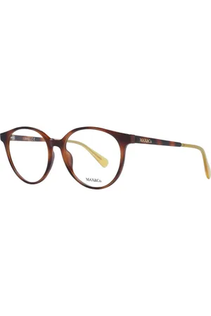 Max&Co. Akcesoria, Kobieta, brązowy, ONE SIZE, Brązowe Okulary Optyczne Dla Kobiet Styl Okrągły