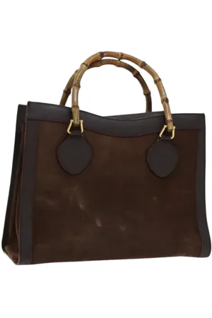 Gucci Pre-owned, Kobieta, brązowy, ONE SIZE, Skóra, Pre-owned Suede gucci-bags