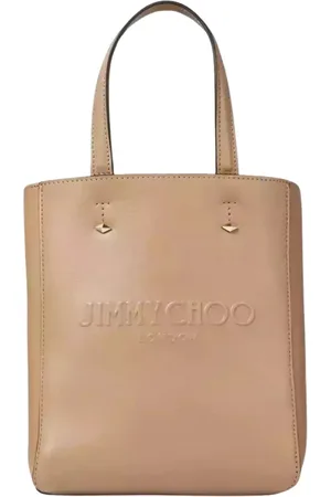 Jimmy Choo Torebki, Kobieta, Beżowy, ONE SIZE, Len, Beżowa torba Lenny Tote