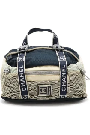 CHANEL Pre-owned, Kobieta, Szary, ONE SIZE, Nylon, Pre-owned Canvas chanel-bags