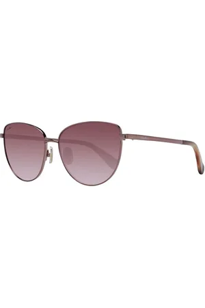 Max Mara Akcesoria, Kobieta, brązowy, ONE SIZE, Brązowe Okulary Przeciwsłoneczne Kocie Oko Kobiety