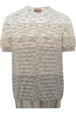 Missoni Koszulki, Mężczyzna, Wielobarwność, S, Paski z bawełny T-shirty i Pola