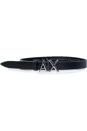 Armani Exchange Akcesoria, Kobieta, Czarny, 75 CM, Skóra, Pasek skórzany