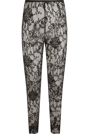 Givenchy Spodnie, Kobieta, Czarny, M, Czarne Legginsy Stretch