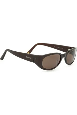CHANEL Pre-owned, Kobieta, brązowy, ONE SIZE, Pre-owned Plastic sunglasses