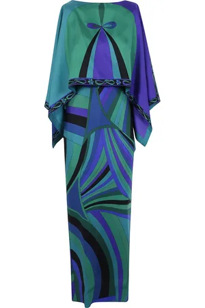 Emilio Pucci Sukienki, Kobieta, Zielony, S, Elegancka Sukienka Iris dla Kobiet