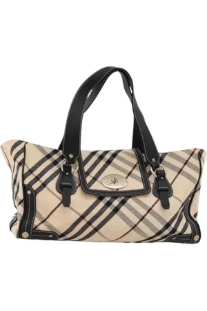 Burberry Pre-owned, Kobieta, Beżowy, ONE SIZE, Skóra, Pre-owned Canvas handbags