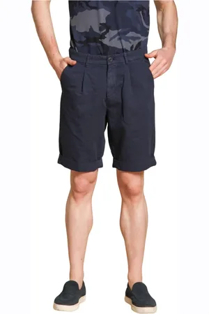 Masons Szorty, Mężczyzna, Niebieski, 2XL, Bawełna, Spodnie Chino Bermuda w kolorze granatowym o luźnym kroju