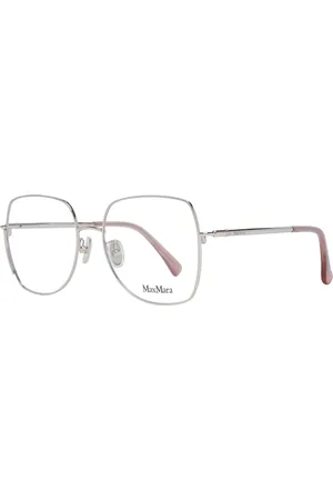 Max Mara Akcesoria, Kobieta, Szary, ONE SIZE, Złote Okulary Optyczne Dla Kobiet