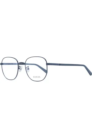 Guess Akcesoria, Mężczyzna, Niebieski, ONE SIZE, Czarne Metalowe Okulary przeciwsłoneczne