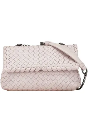 Bottega Veneta Pre-owned, Kobieta, Beżowy, ONE SIZE, Skóra, Pre-owned skórzane torby na ramię