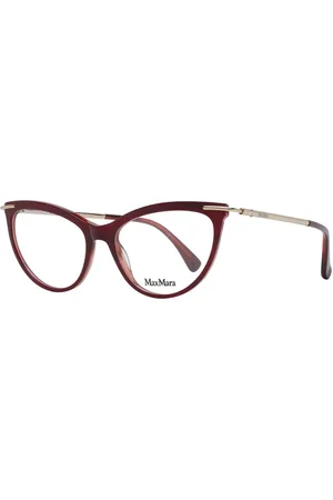 Max Mara Akcesoria, Kobieta, Czerwony, ONE SIZE, Bordowy Kobiety Cat Eye Oprawki Optyczne