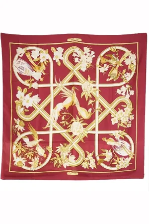 Hermès Pre-owned, Kobieta, Czerwony, ONE SIZE, Pre-owned Silk scarves