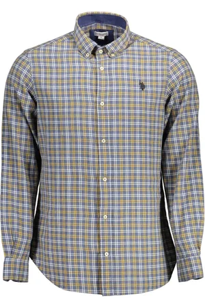 U.S. Polo Assn. Koszule, Mężczyzna, Niebieski, 2XL, Niebieska Koszula Slim Fit Długi Rękaw