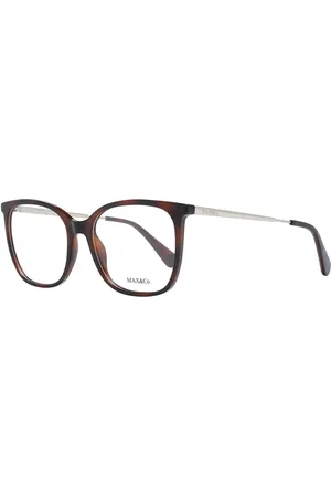 Max&Co. Akcesoria, Kobieta, brązowy, ONE SIZE, Brązowe Okulary Optyczne Dla Kobiet Metal Plastik