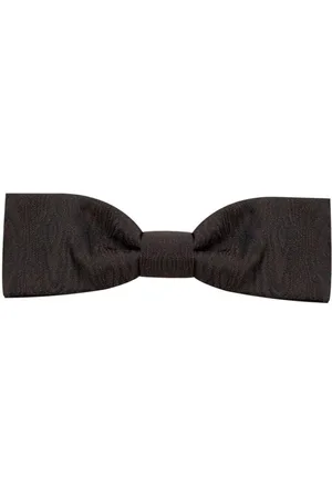 Dolce & Gabbana Akcesoria, Mężczyzna, brązowy, ONE SIZE, Len, Brązowy Jedwabny Motyl Mikro