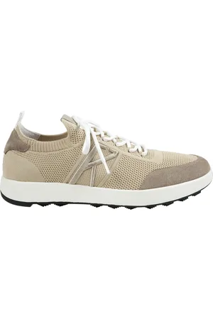 Kiton Buty, Mężczyzna, Beżowy, 41 EU, Bawełna, Dzianinowe Suede Okrągły Nosek Sneakers