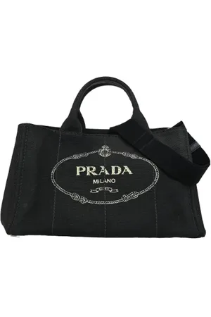 Prada Pre-owned, Kobieta, Czarny, ONE SIZE, Pre-owned Canvas prada-bags