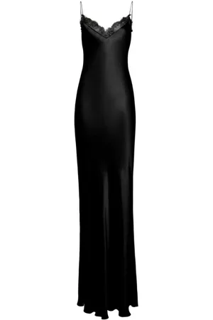 MVP Wardrobe Sukienki, Kobieta, Czarny, S, Len, Sukienka Helena Slip