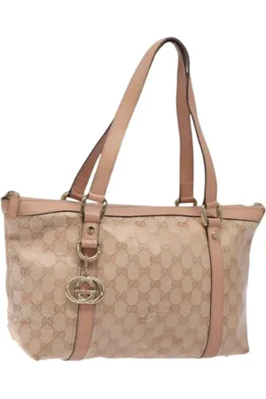 Gucci Pre-owned, Kobieta, Różowy, ONE SIZE, Skóra, Pre-owned Coated canvas gucci-bags