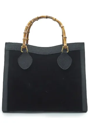 Gucci Pre-owned, Kobieta, Czarny, ONE SIZE, Skóra, Pre-owned Suede handbags