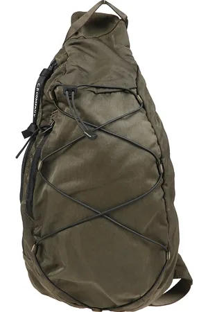 C.P. Company Torebki, Mężczyzna, Zielony, ONE SIZE, Nylon, Nylonowa torba na ramię z Lente