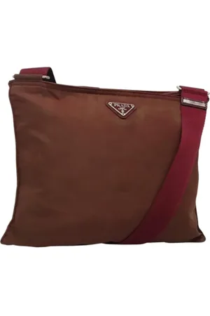Prada Pre-owned, Kobieta, Czerwony, ONE SIZE, Nylon, Pre-owned Nylon prada-bags