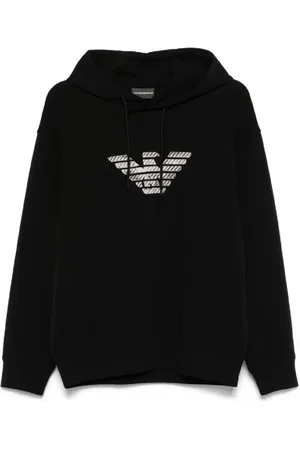 Emporio Armani Bluzy, Mężczyzna, Czarny, M, Czarny Sweter Męski Stylowy