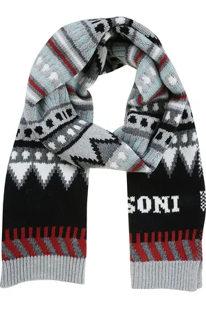 Missoni Akcesoria, Mężczyzna, Wielobarwność, ONE SIZE, Czarno-Szary Szal Stylowy Model