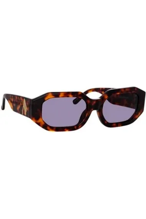 The Attico Akcesoria, unisex, brązowy, ONE SIZE, Autentyczne Okulary Blake o Najwyższej Jakości