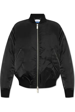OFF-WHITE Kurtki, Mężczyzna, Czarny, M, Poliester, Bomber Jacket