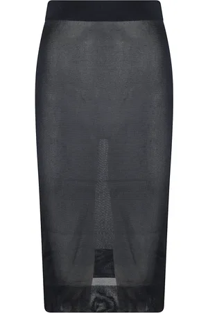 Saint Laurent Spódnice, Kobieta, Niebieski, M, Długie Spódnice