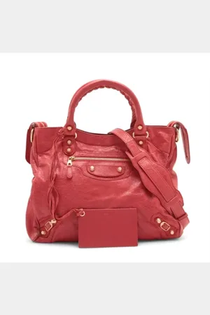 Balenciaga Pre-owned, Kobieta, Czerwony, ONE SIZE, Len, Pre-owned Leather balenciaga-bags