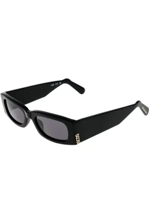 GCDS Akcesoria, unisex, Czarny, ONE SIZE, Czarne Unisex Okulary Przeciwsłoneczne Styl Prostokątny