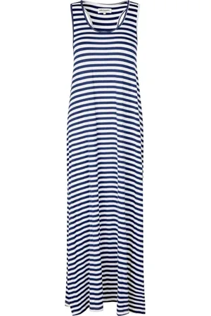 Lollys Laundry Sukienki, Kobieta, Wielobarwność, S, Pasowana Sukienka Maxi w Ciemnoniebieskim