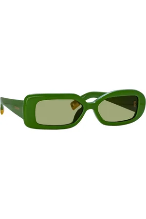 Jacquemus Akcesoria, unisex, Zielony, ONE SIZE, Autentyczne Okulary Rond z Najwyższą Jakością