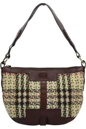 Burberry Pre-owned, Kobieta, Beżowy, ONE SIZE, Wełna, Pre-owned Wool handbags