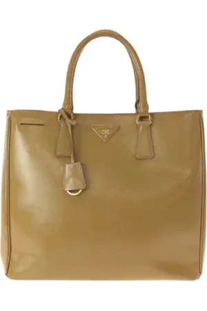 Prada Pre-owned, Kobieta, Beżowy, ONE SIZE, Skóra, Pre-owned Leather totes