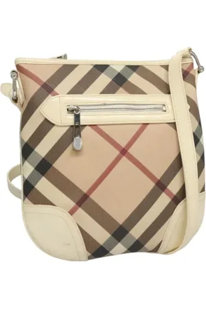 Burberry Pre-owned, Kobieta, Beżowy, ONE SIZE, Skóra, Pre-owned skórzane torby na ramię
