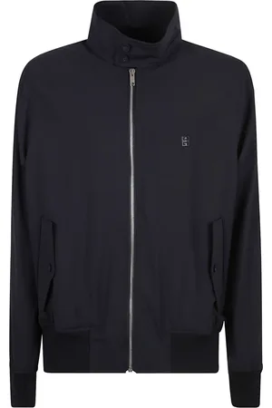 Givenchy Kurtki, Mężczyzna, Niebieski, L, Niebieska Kurtka Harrington dla Mężczyzn