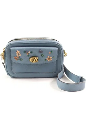 Coach Pre-owned, Kobieta, Niebieski, ONE SIZE, Skóra, Pre-owned skórzane torby na ramię