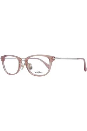Max Mara Akcesoria, Kobieta, Beżowy, ONE SIZE, Beżowe Okulary Optyczne Damskie Styl Motyla