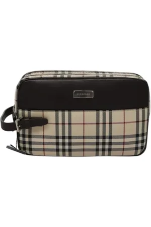 Burberry Pre-owned, Kobieta, Beżowy, ONE SIZE, Nylon, Pre-owned Nylon clutches