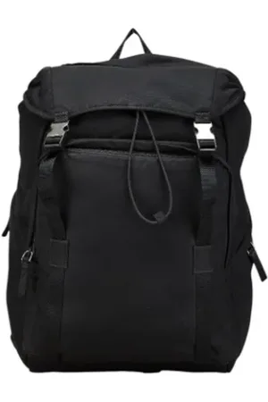 Prada Pre-owned, Kobieta, Czarny, ONE SIZE, Nylon, Pre-owned Fabric backpacks