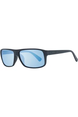 Serengeti Akcesoria, unisex, Niebieski, ONE SIZE, Czarne Unisex Okulary Przeciwsoneczne Polaroid Styl Trapezowy