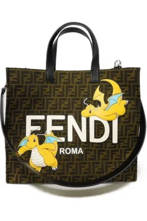 Fendi Pre-owned, Kobieta, Zielony, ONE SIZE, Pre-owned Canvas totes